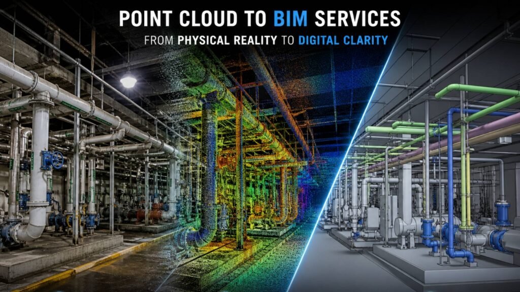 Point Cloud to BIM Services for Intelligent As-Built Modeling and Digital Asset Clarity